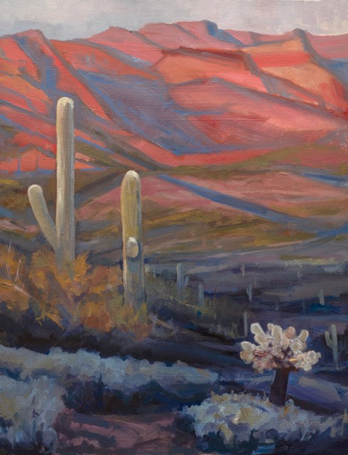 Saguaros at Sundown