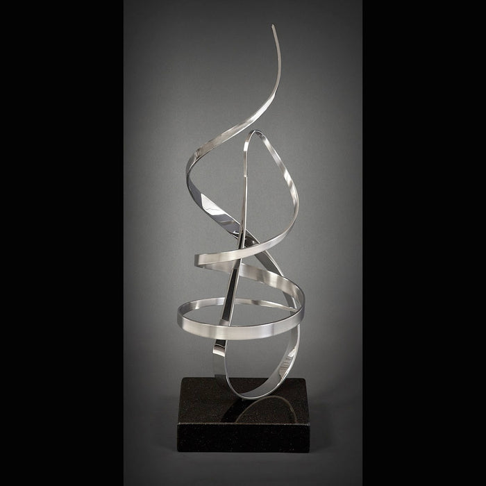 Gary Traczyk – Spirit, original sculpture in stainless steel on granite