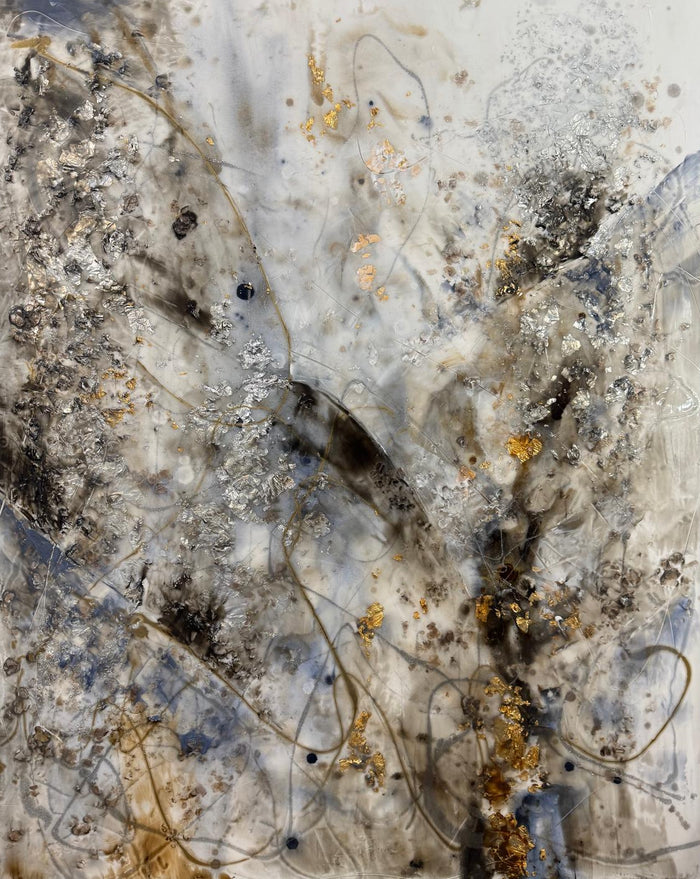 Christine Adele Moore – CHANGING TIDES, original painting in acrylic and mixed media on canvas