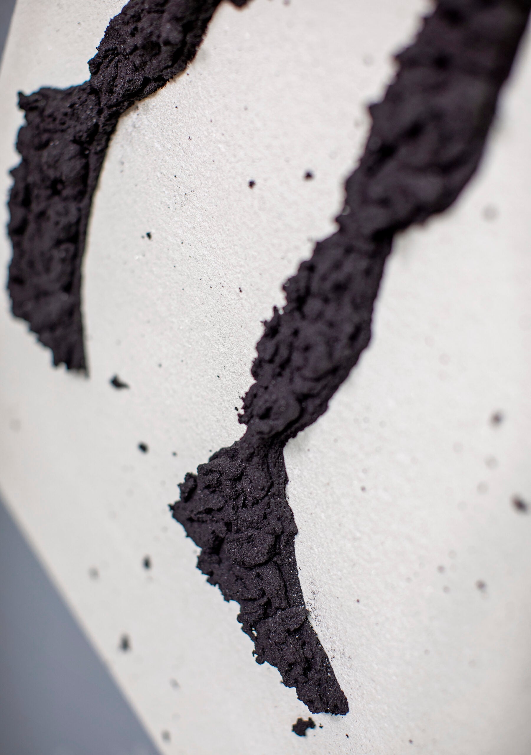 Matthew Samson Emulsion stardust, marble dust, paint on raw canvas or marble dust on canvas