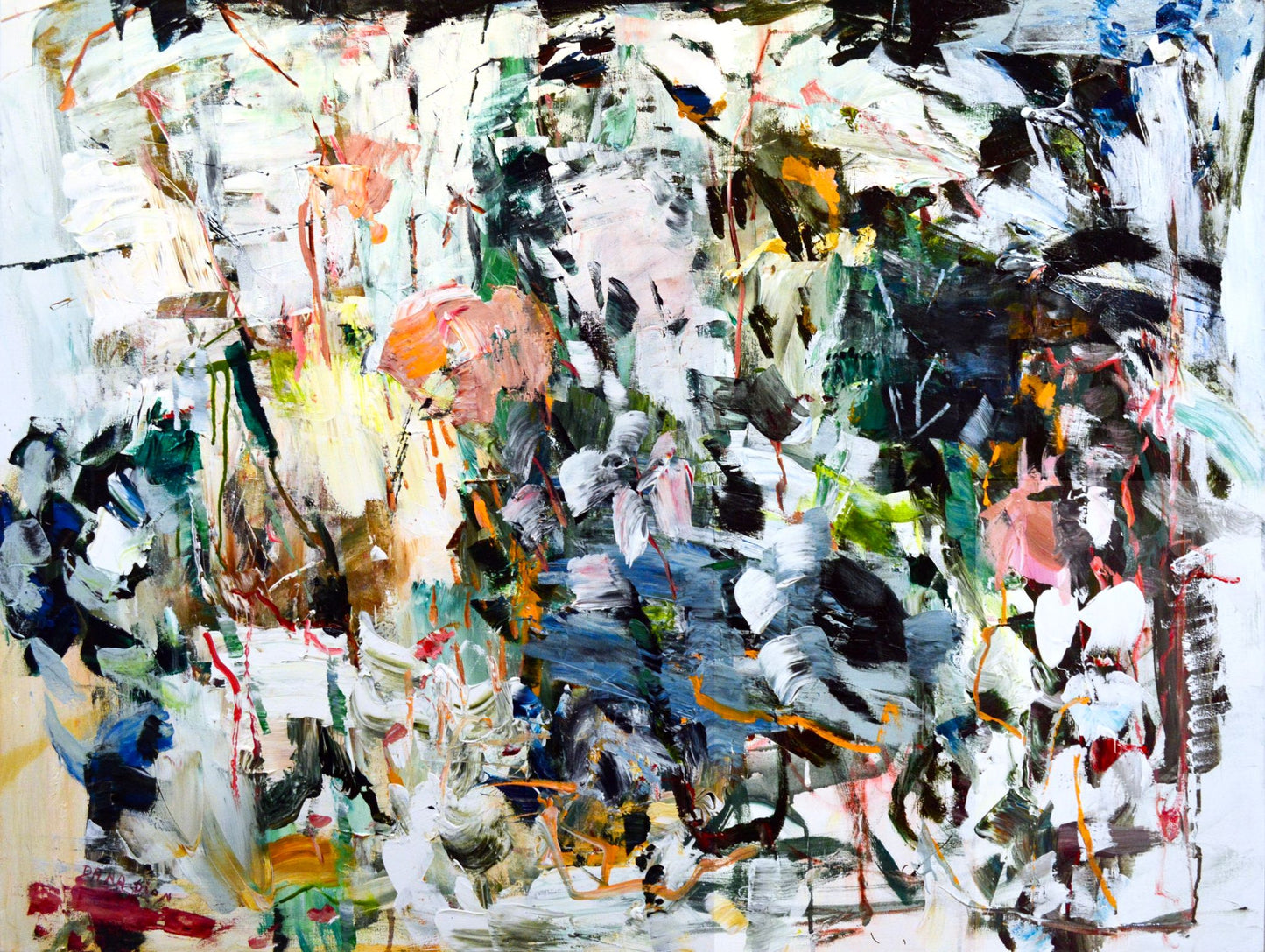 Mixed media and acrylic on canvas, Dana Dion