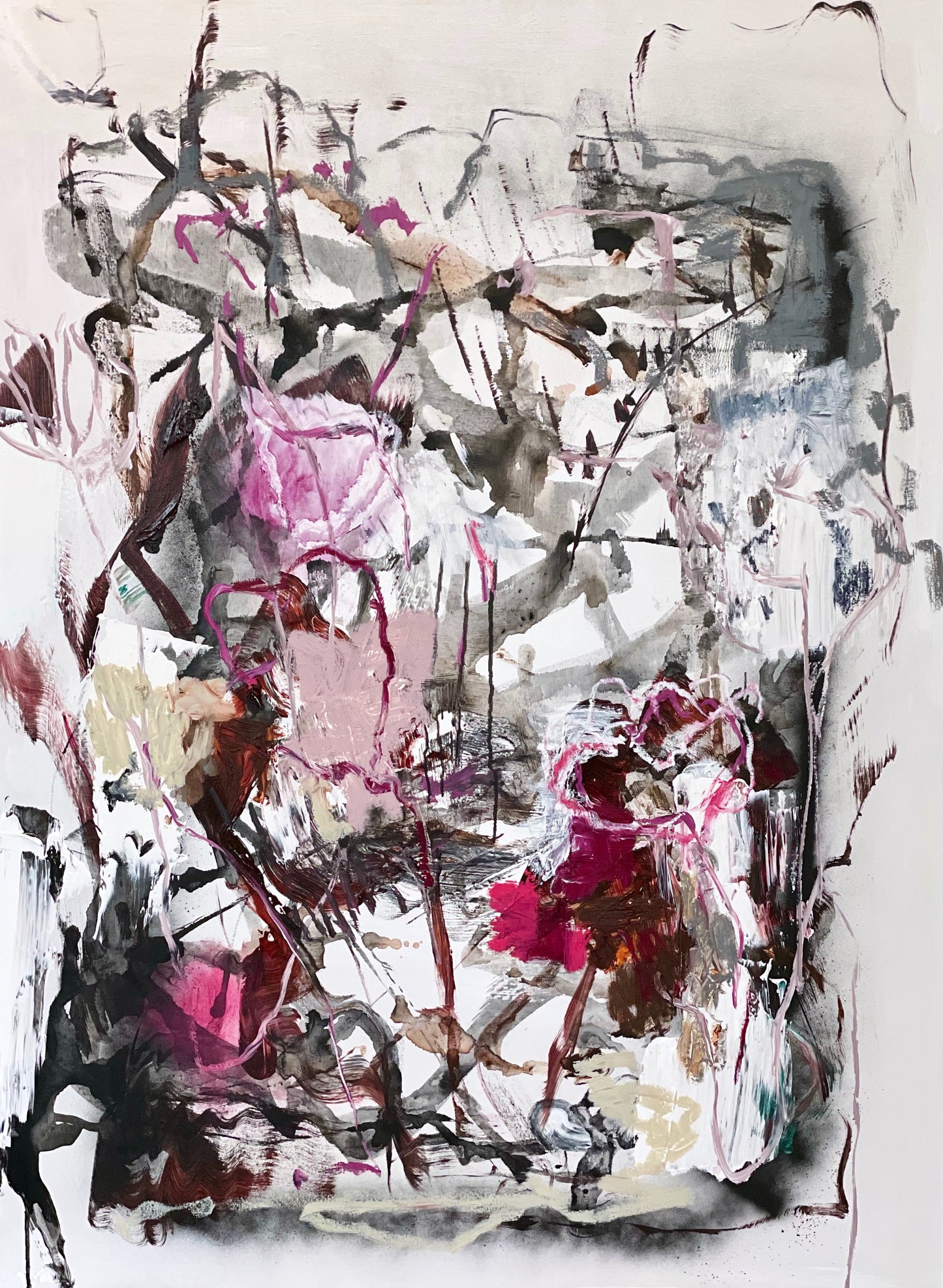Acrylic and oil on canvas, Dana Dion