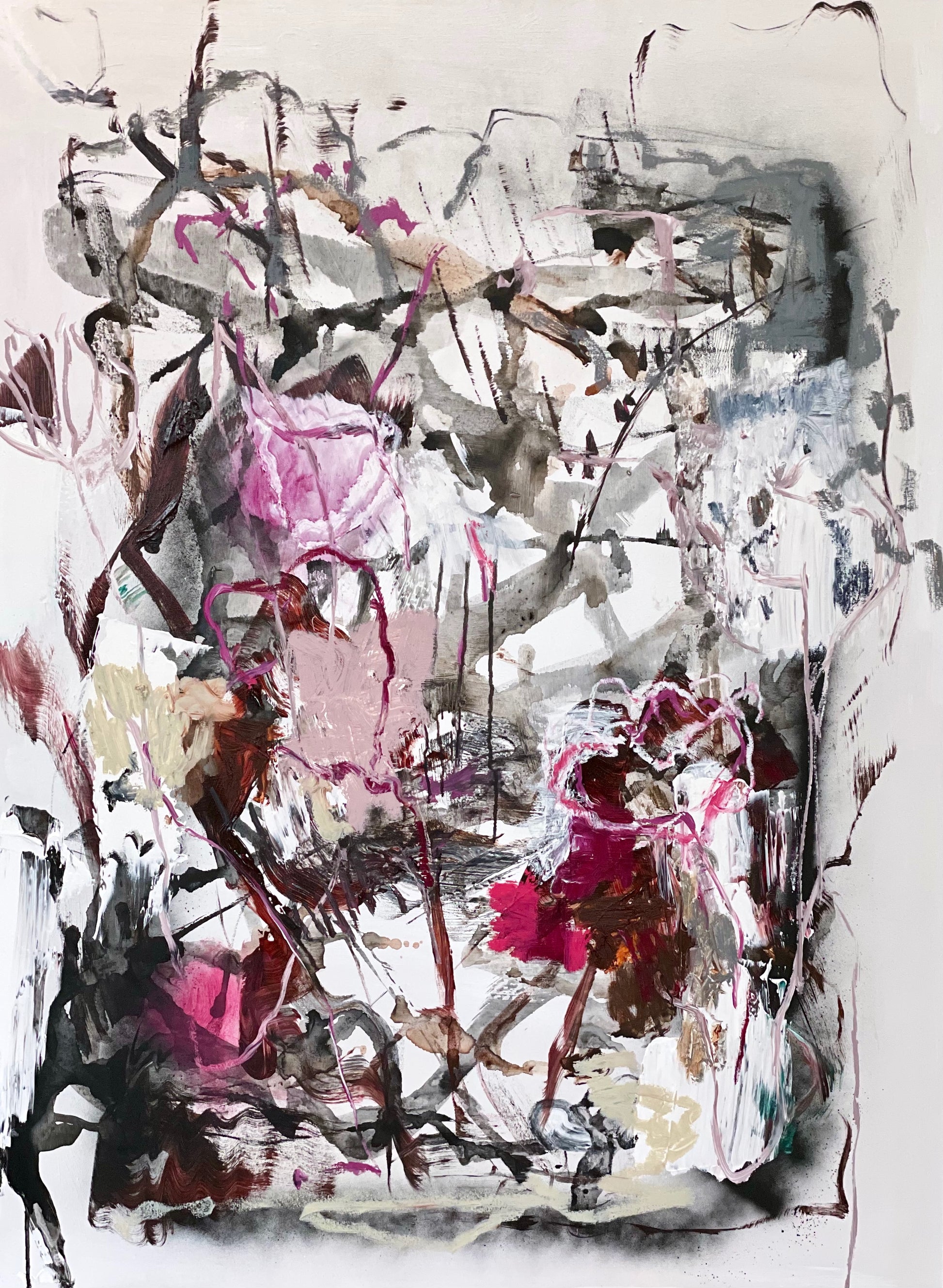Acrylic and oil on canvas, Dana Dion