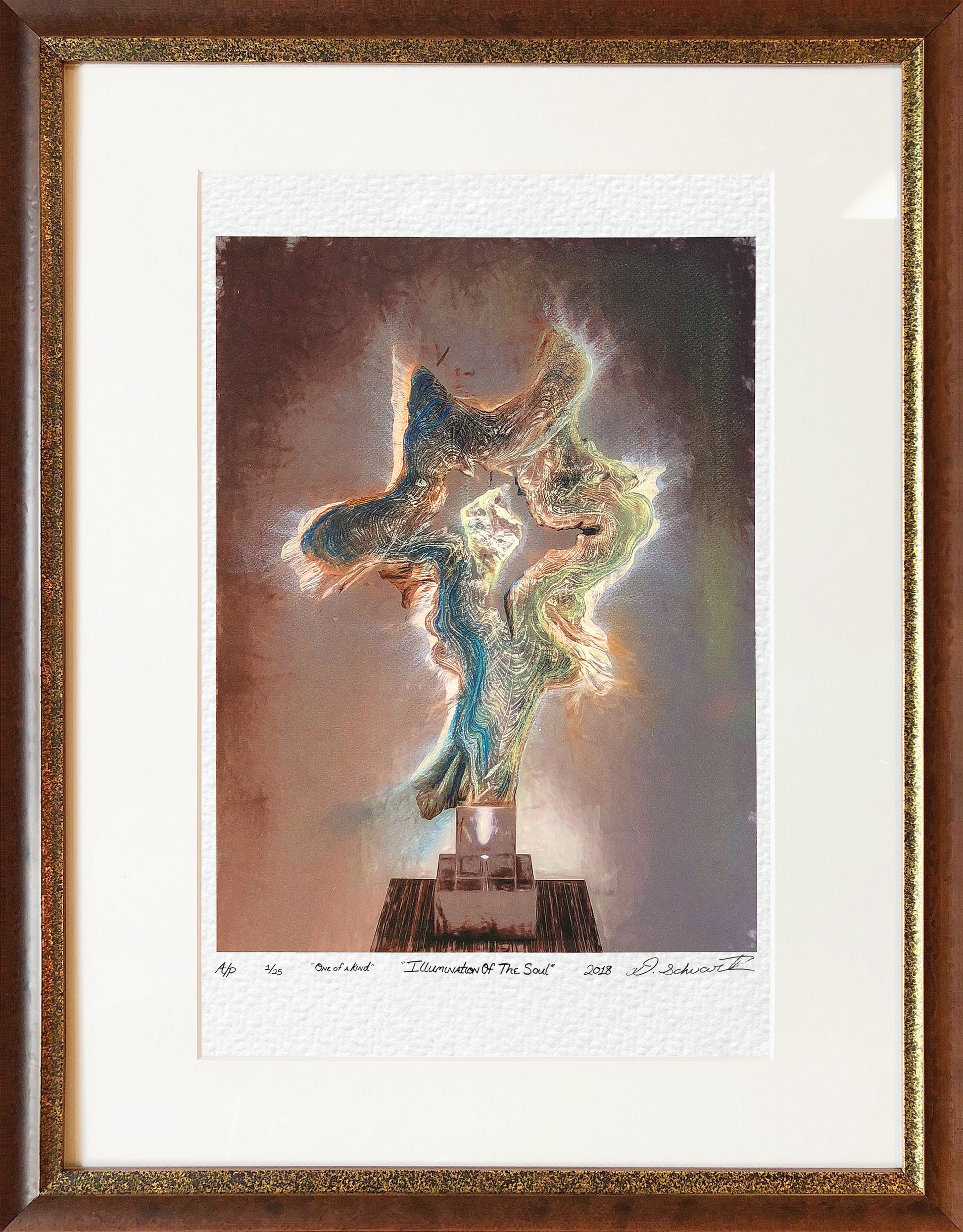 Dorit Schwartz, Lithograph, Mixed Media on Paper Print