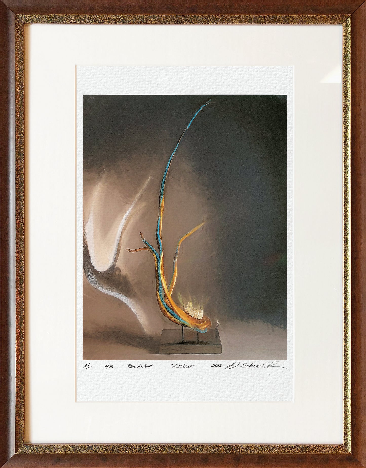 Dorit Schwartz, Lithograph, Mixed Media on Paper Print