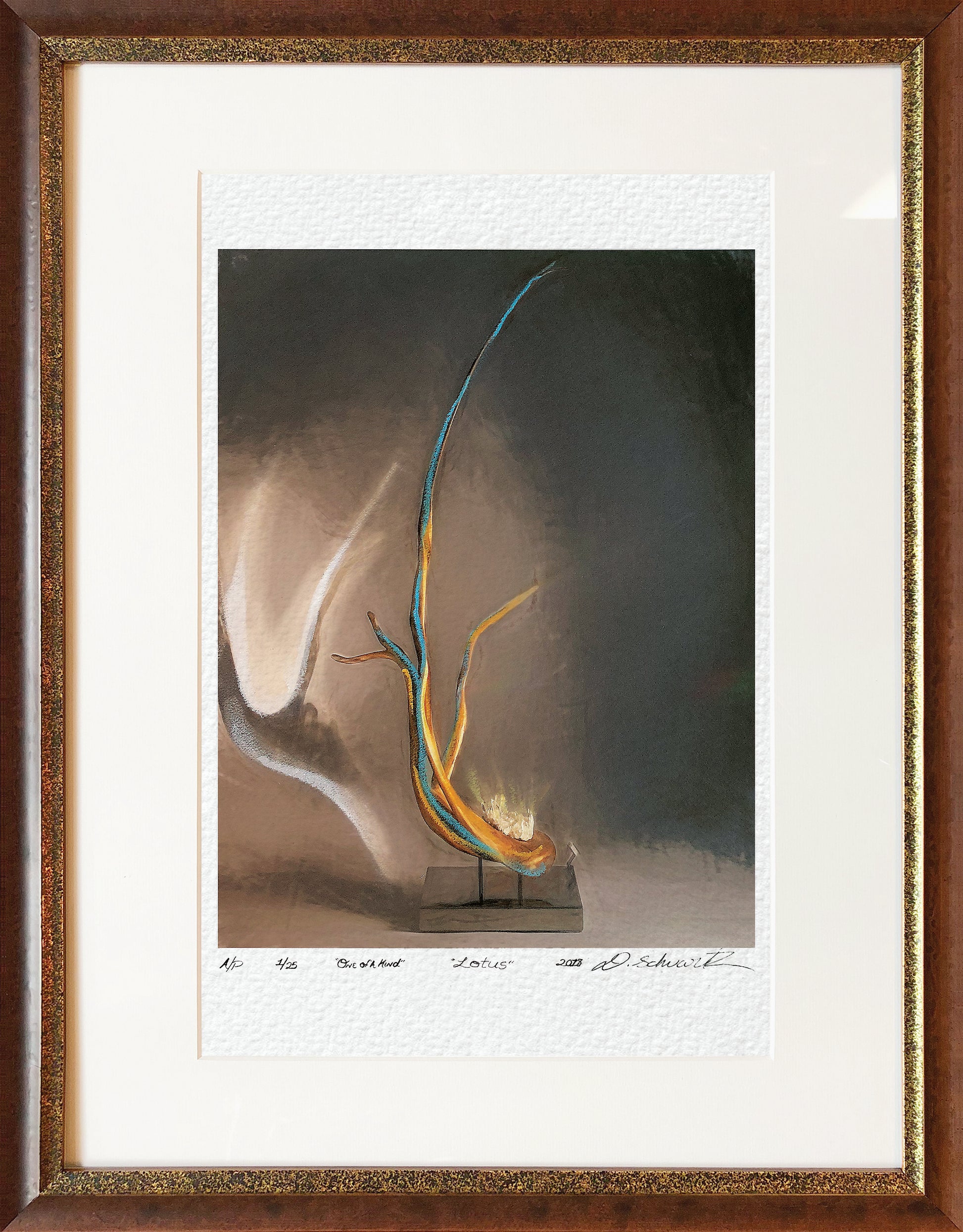 Dorit Schwartz, Lithograph, Mixed Media on Paper Print
