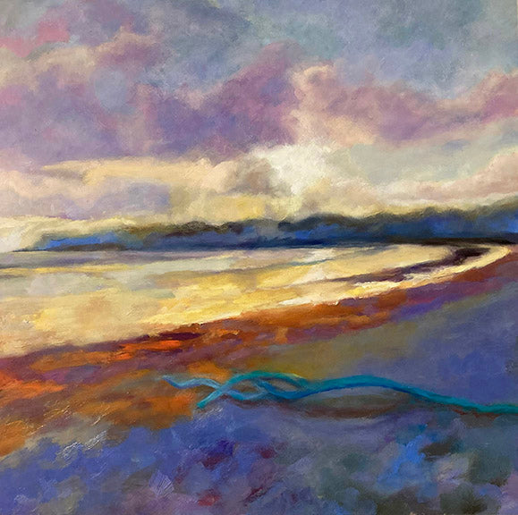 Susan Lawrence oil on wood 30x30
