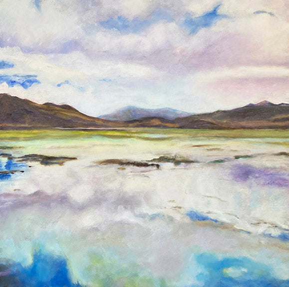 Susan Lawrence Oil on wood 30x30