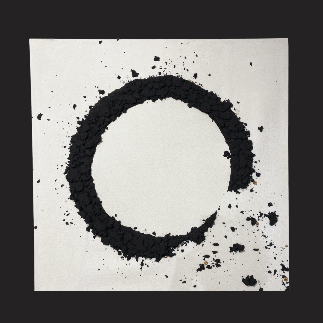 Matthew Samson Emulsion (stardust,marble dust, paint) marble dust on canvas