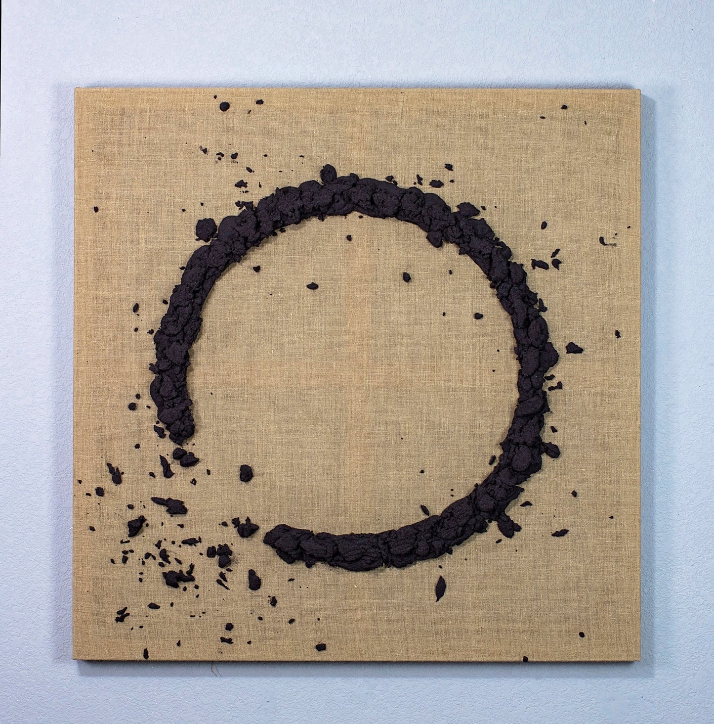 Matthew Samson Emulsion (stardust,marble dust), paint on raw canvas or marble dust on canvas