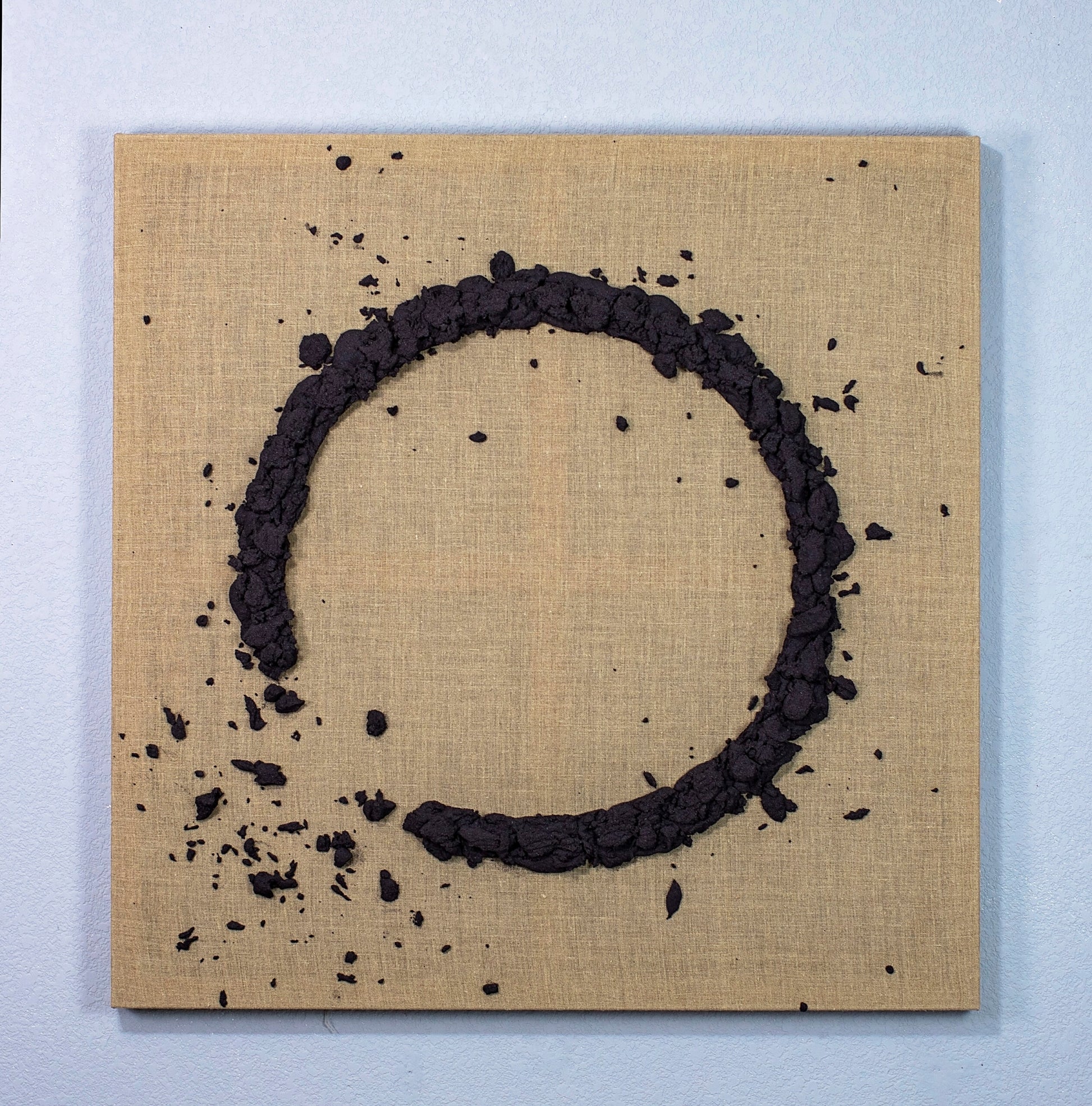 Matthew Samson Emulsion (stardust,marble dust), paint on raw canvas or marble dust on canvas
