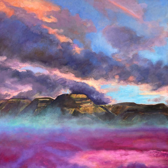 Susan Lawrence oil on wood 30x30