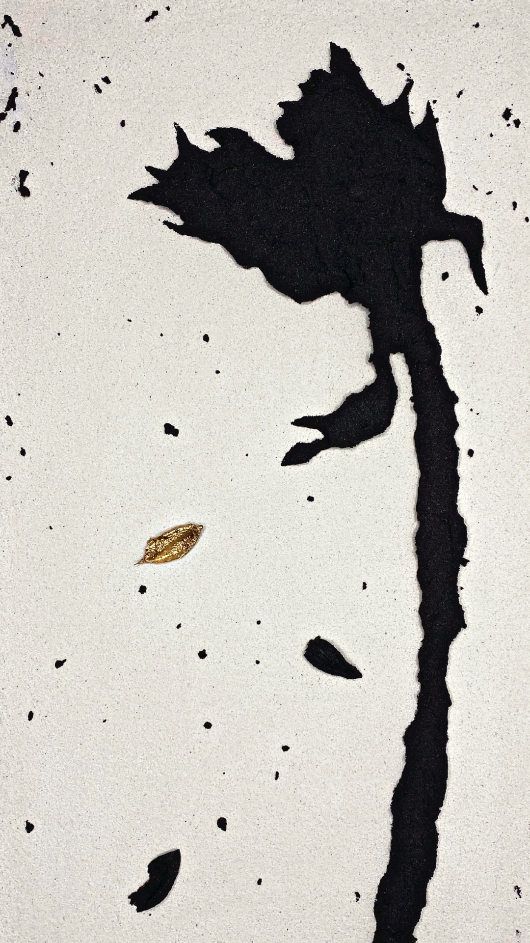 Matthew Samson Emulsion stardust, marble dust, paint marble dust on canvas