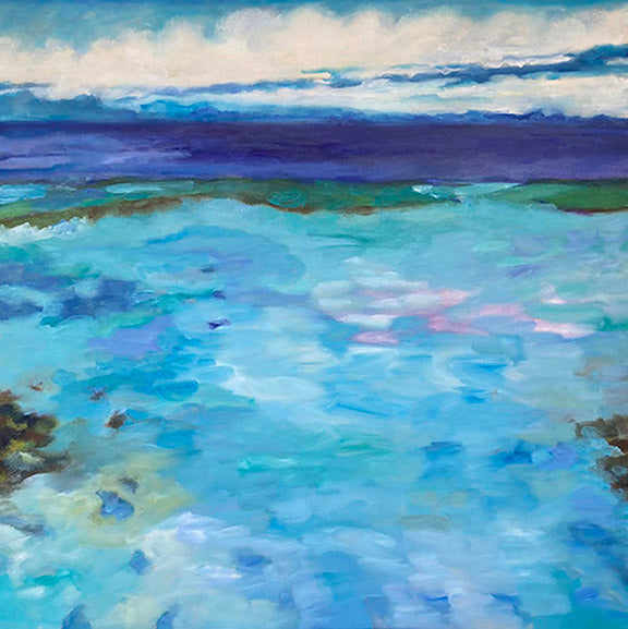 Susan Lawrence oil on wood 40x40