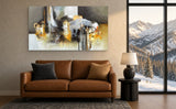 Oleo (72 x 40 in) by Pablo and Efraín Castro, room mockup